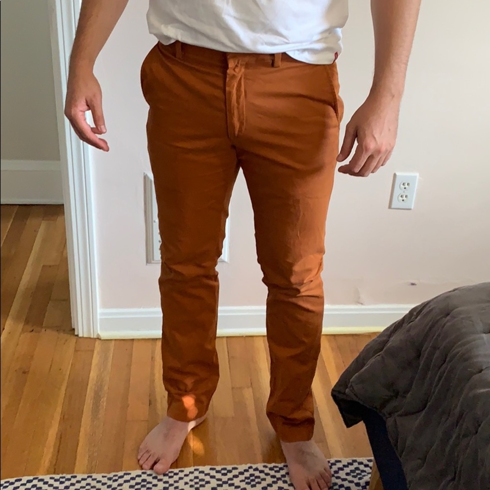 Banana Republic Rust Orange/Burnt Orange Chinos